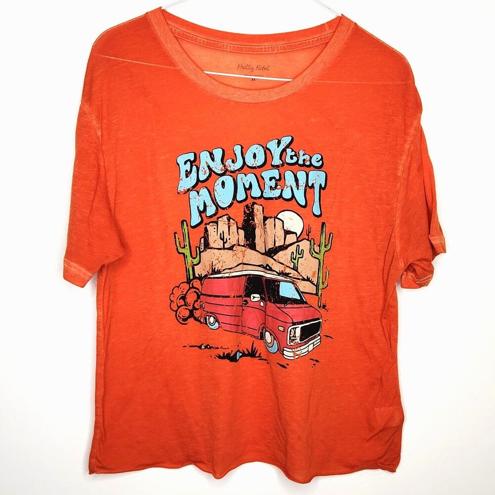 Pretty Rebel Woman's Graphic T Shirt Van in Southwestern US Cactus